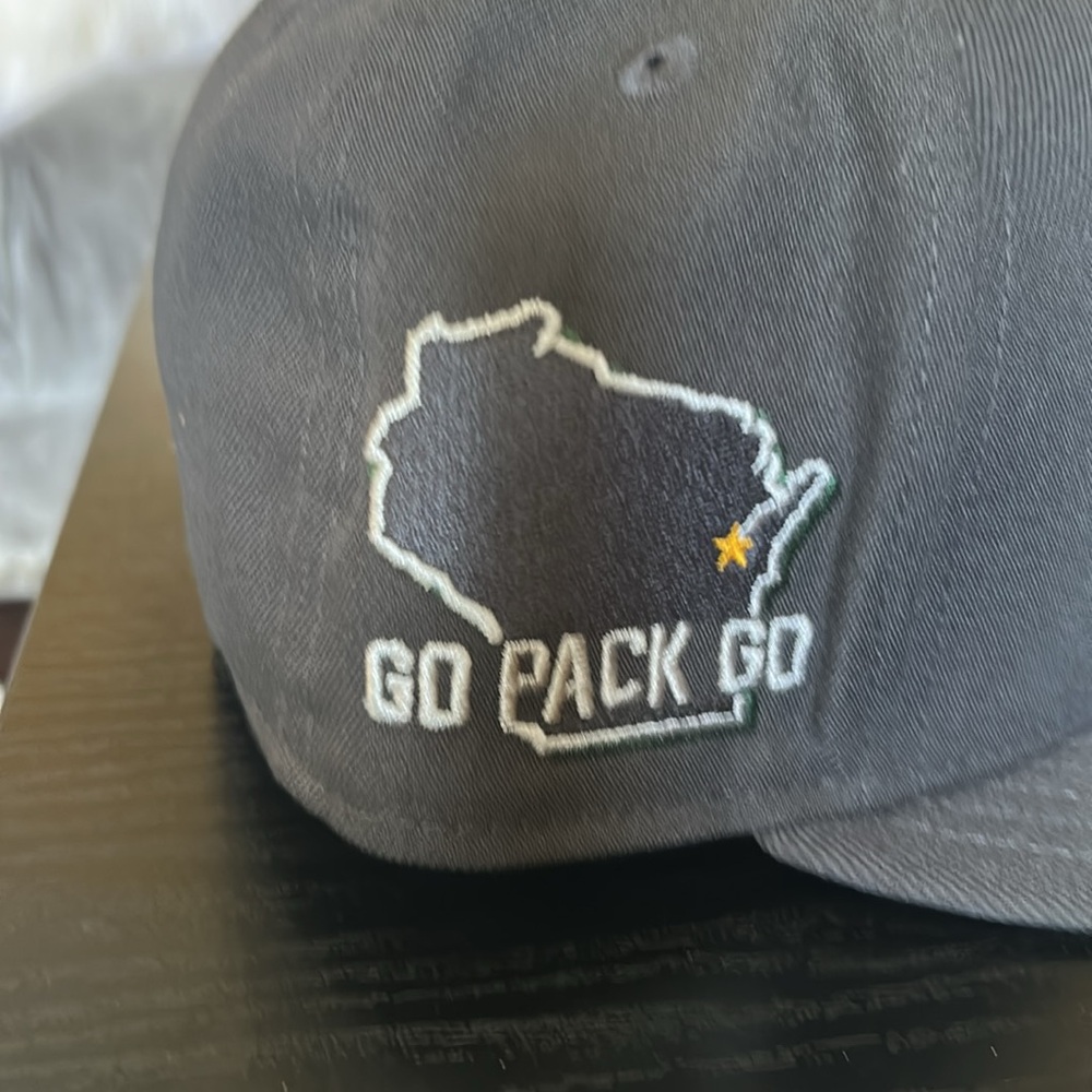 New era green bay packers fitted hat 6 7/8 - Picture 3 of 11